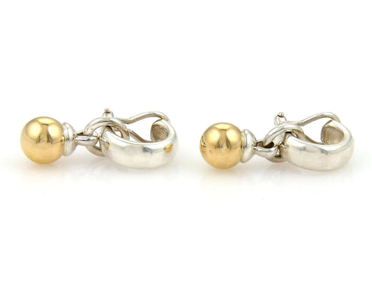 Tiffany & Co. Fascination 18k Gold & Sterling Hoop Dangle Ball Earrings | Earrings | catalog, Designer Jewelry, Earrings, Sterling Silver, Tiffany & Co. | Tiffany & Co.