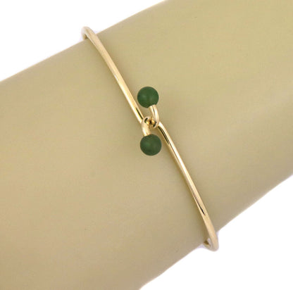 Tiffany & Co. Jade 14k Yellow Gold Wire Hook Bangle Bracelet | Bracelets | Bangles, Bracelets, catalog, Designer Jewelry, Tiffany & Co. | Tiffany & Co.