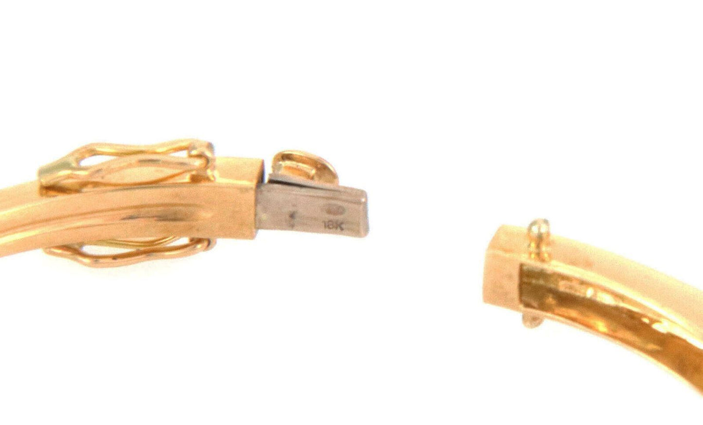Guy Laroche Diamond & Gems 18k Yellow Gold Bangle Bracelet