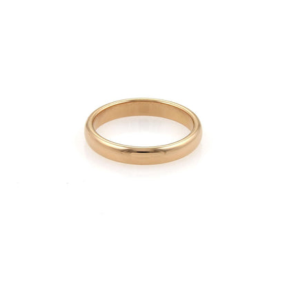 Tiffany & Co. Notes 18k Rose Gold 3mm Wide Dome Band Ring