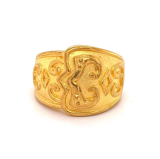 Solid 24k Gold Dome Band Ring | Rings | bands, catalog, Estate, Rings, Vintage | Estate