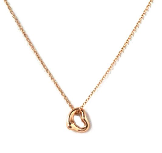 Tiffany & Co. Peretti Mini 18k Rose Gold Open Heart Pendant Necklace | Necklaces | catalog, Designer Jewelry, Necklaces, Pendants, Tiffany & Co. | Tiffany & Co.
