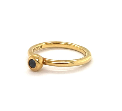 Tiffany & Co. Picasso 18k Yellow Gold Blue Sapphire Ring